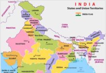 india-map, States and Capitals of India Map, gkduniya.in
