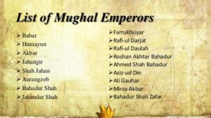 gkduniya.in, List of Mughal Emperors