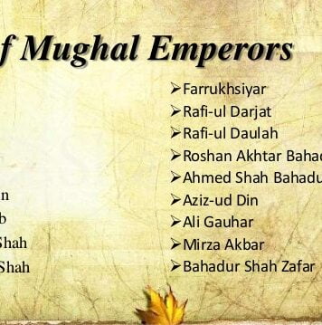 Gkduniya.in, List Of Mughal Emperors 1 | GKDuniya