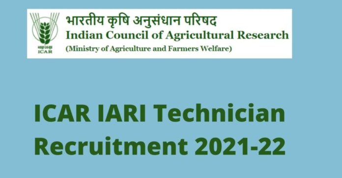 ICAR-IARI-Technician-Recruitment-2021-22-gkduniya.in