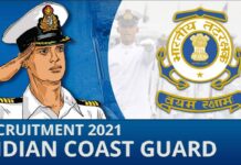 Indian Coast Guard Recruitment 2021, gkduniya.in