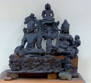 Sculpture of Buddha, Avalokiteshvara and Tara recovered from Nalanda, www.gkduniya.in