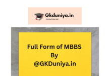 Full Form of MBBS
