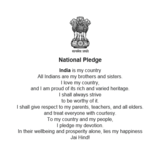 National Pledge of India, National Symbols of India
