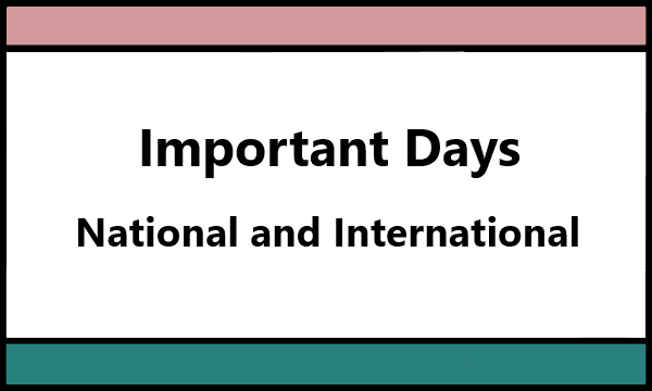 NATIONAL & INTERNATIONAL DAYS 2023