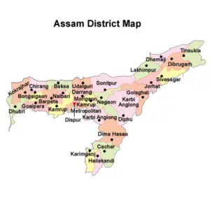 List of districts in Assam 2023 | GKDuniya