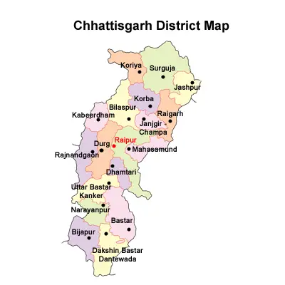 List of Districts in Chhattisgarh 2023,