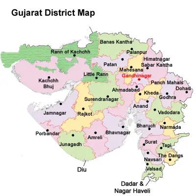 List of Districts in Gujarat 2023