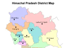 List of Districts in Himachal Pradesh, Himachal Pradesh, districts map, List of districts of Himachal Pradesh districts map, List of Districts in Himachal Pradesh 2023
