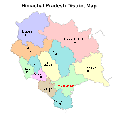 List of Districts in Himachal Pradesh, Himachal Pradesh, districts map, List of districts of Himachal Pradesh districts map, List of Districts in Himachal Pradesh 2023