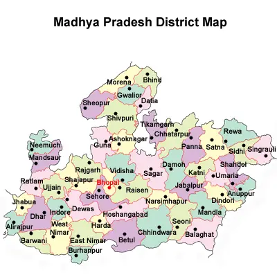 List of districts in Madhya Pradesh 2023