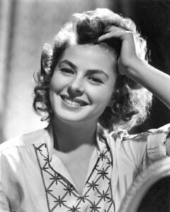 Ingrid Bergman famous personality in the world