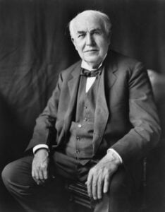 Thomas Edison famous personality in the world
