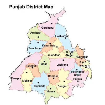 List of districts in Punjab 2023