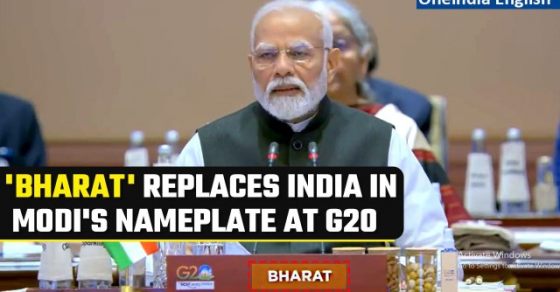 Replaces India with Bharat nameplate as Modi in G20 Summit 2023