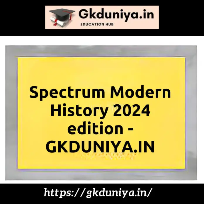 Spectrum Modern History 2024 edition